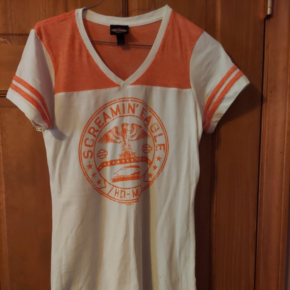 Ladies Size Large Harley Davidson Screamin' Eagle T-shirt